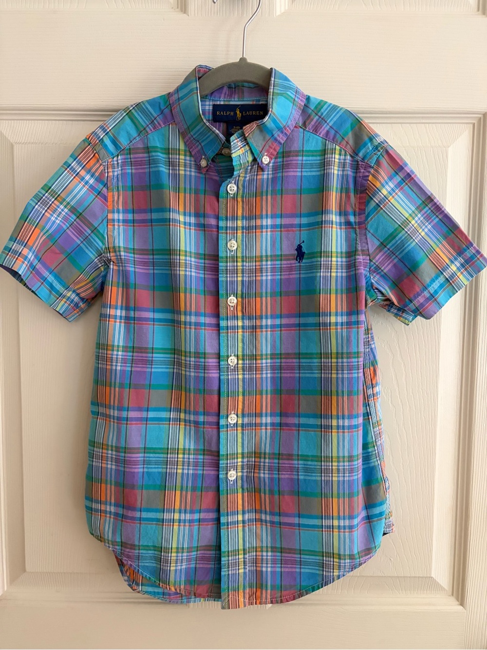 NWOT Ralph Lauren Boys' Multicolor Plaid Button-Down Shirt